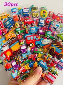 Bộ 10/30/50 miếng dán bong bóng 3D nhiều màu sắc chủ đề phương tiện giao thông, máy bay, ô tô, thích hợp để trang trí nhật ký trẻ em, làm quà tặng, đồ chơi, nhãn dán, đồ chơi trẻ em, nhãn dán trẻ em, nhãn dán, đồ chơi trẻ em, nhãn dán trẻ em, ô tô, nhãn dán trẻ em, nhãn dán bong bóng 3D - Vận tải - Xem 12