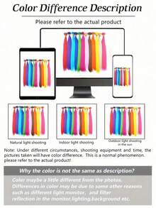 10 Pieces Of Mixed Color Feather Hair Extensions, 16 Inch Rainbow Color, Synthetic Hair Extensions, Hair Bulk Without Weft Colored Feather With Beads And Tools, Used For DIY Sets Of Hair Extensions For Women And Girls, Holiday Parties - Multicolor - View 11