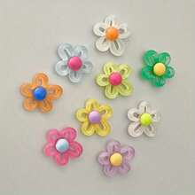 5/8/10pcs Cartoon Flower Fridge Magnets, Cute Decorative Magnets For Office Desk, Storage Cabinet, Dishwasher, Home Decor, Room And Kitchen Decoration, Mother's Day, Christmas Gift - Multicolor - View 6