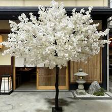 2.5mTall Potted Artificial Trees, Artificial Cherry Blossom Trees, Indoor Pink Artificial Cherry Blossom Trees Are Suitable For Valentine'S Day And Christmas Decorations, Seasonal Floral Decorations, Cherry Blossom Ornaments, Christmas Trees, Artificial Plant Decorations, Fall Home Decorations, Bedroom Decorations, And Thanksgiving Decorations. - 白色 - 查看 3