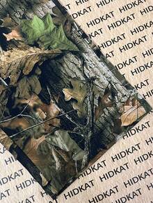 Lightweight Breathable Casual Leaf & Branch Camouflage Pants, Suitable For Daily Wear, Spring & Autumn - Green - View 5