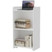 Podium Stand - Portable Podium Stand With 4 Rolling Wheels, Pulpits For Churches With Adjustable Shelf, Hostess Stand, Mobile Teacher Lecterns & Podiums For Church, Classroom, Office (White) - White - View 1