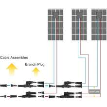 Vmingo Par Conector Mc4 T2 Macho Hembra Panel Solar Ip67 1500V DC - Mc4 T2 - Ver 5