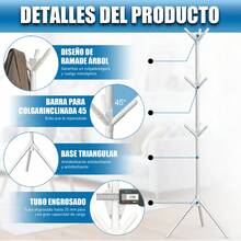 Coat Rack - White - View 3