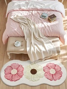 DAJIANG Thảm len họa tiết hoa hồng trắng, thích hợp cho phòng tắm, nhà bếp, ngoài trời, trong nhà, hành lang, phòng ngủ, phòng khách, cạnh giường ngủ. Có thể giặt máy, dễ vệ sinh, đế chống trơn trượt. Thích hợp trang trí phòng ngủ mùa đông, trang trí ngày lễ tình nhân, phụ kiện phòng tắm thiết yếu, bộ trang trí phòng, thảm trang trí ngoài trời. - Nhiều màu - Xem 4