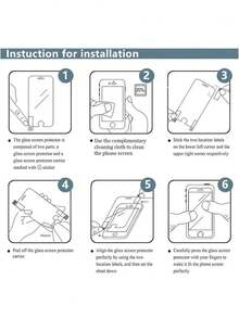 4pcs High Definition Tempered Glass Screen Protector Compatible With Iphone 17/17Pro/17Promax/17Air/11/12/13/14Pro Max/15Pro Max/16/16Pro/16Plus/16Pro Max/Xs/Xsmax, 9H Hardness, Transparent, Scratch-Resistant, Anti-Fall, Waterproof, Shockproof, Anti-Fingerprint, Full Screen Coverage - Clear - View 9