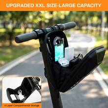 Frontkorbtasche,E Scooter Tasche,3L/4L Große Kapazität Roller Tasche,Fronttasche,Lenkertasche für Elektroroller wasserdichte, Vordertasche mit Eva Hard Sell - 3L - Übersicht 3