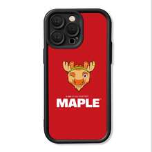 2026 World Football League Cup Mascot MAPLE Phone Case, Compatible With IPhone 17, 16, 15, 14, 13, 12, 11, XS, XR, Pro Max Plus. A Must-Have For Football Fans. Printed Phone Case With Transparent Mirror Design - 磁吸充電磨砂黑 - 查看 9