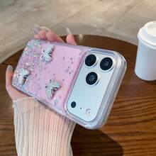 DIY环氧树脂+水钻蝴蝶系列时尚手机壳 - 粉色 - 查看 4