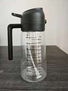 1pc Creative Olive Print 2-In-1 Oil Dispenser And Sprayer - 400ml Large Capacity Kitchen Bottle, Suitable For Cooking, Salad, Frying, Grilling, Household Kitchen Olive Oil Spray - Multicolor - View 10