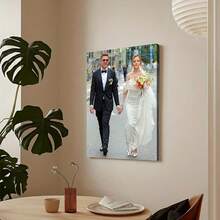 1幅定制帆布墙画，2D艺术海报，个性化照片墙饰，适用于客厅、卧室、办公室，无框设计，是节日、生日、婚礼和特殊场合的理想礼物，可用于房间装饰。 - 彩色 - 查看 6