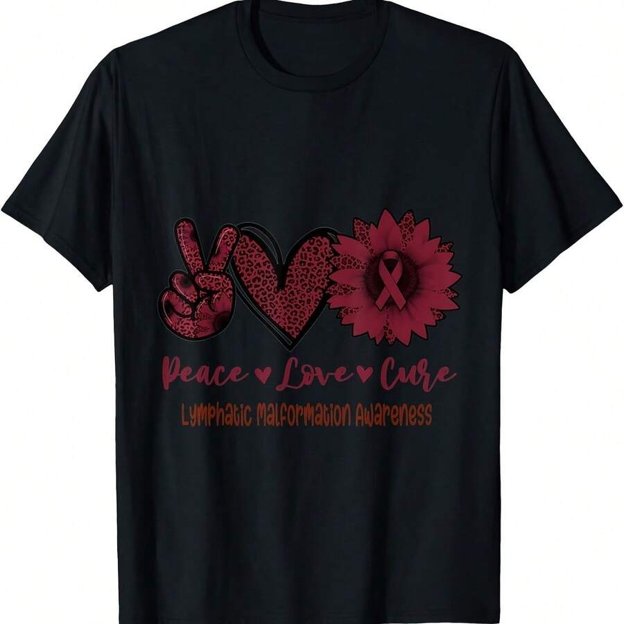 Printed All-Day Soft Short Sve Crew Neck Ladies - White - View 1