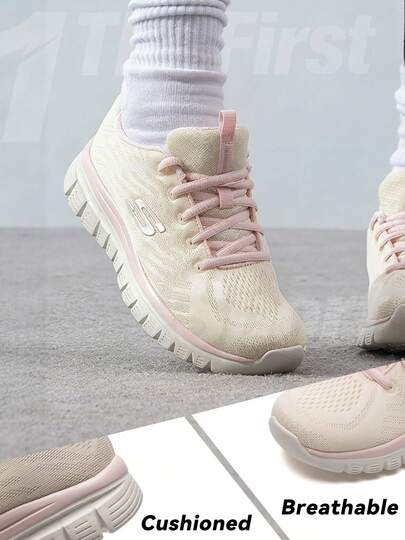 Skechers 12615 - 女士缓震低帮跑步鞋，适合训练、通勤和日常穿着