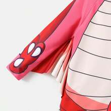 Toddler Boy Childish Dinosaur Swimsuit - Đỏ - Xem 4