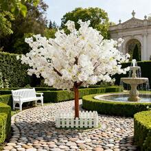 2.5mTall Potted Artificial Trees, Artificial Cherry Blossom Trees, Indoor Pink Artificial Cherry Blossom Trees Are Suitable For Valentine'S Day And Christmas Decorations, Seasonal Floral Decorations, Cherry Blossom Ornaments, Christmas Trees, Artificial Plant Decorations, Fall Home Decorations, Bedroom Decorations, And Thanksgiving Decorations. - 白色 - 查看 10