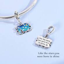 Mặt dây chuyền hình khung hoa cổ điển mạ bạc, thích hợp để làm vòng tay, dây chuyền, đồ trang sức tự làm, quà tặng sinh nhật/tốt nghiệp. - Bạc - Xem 2