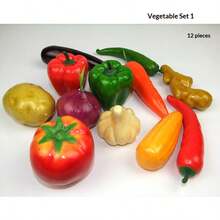 12/4pcs Realistic Vegetable Decor, Lifelike Potato, Pumpkin, Carrot And Chili Decorations, Suitable For Home, Exhibition, Desk, Room Decor - Multicolor - View 16