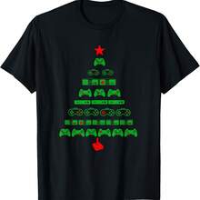 Camiseta Gamer Navideña para Hombre - Camiseta de Videojuegos - Negro 5 - Ver 1
