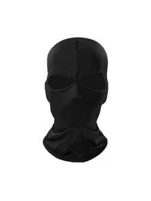 1 pieza/2 piezas Pasamontañas unisex de unicolor, máscara facial y calentador de cuello, máscara de esquí transpirable de doble orificio, adecuada para actividades al aire libre, senderismo, pesca, ir y venir - Multicolor - Ver 2