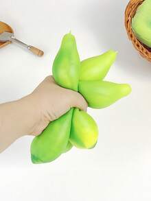 1pc Realistic Cucumber Squeeze Toy, Helps Relieve Stress, Makes A Great Gift - Multicolor - View 2