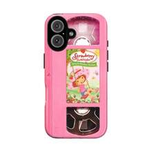 Retro 90s Pink Aesthetic Strawberry Short-Cake Phone Case, Y2K Strawberry Girly Shortcake VHS Tape Pink Phone Cover For IPhone 17 15 14 13 12 11 Pro Max X XR XS & Galaxy S25 S24 S23 S22, Kawaii Video Tape - Cute Gift For Her/Girly - Nhiều màu - Xem 7