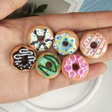 5/10pcs - Cute Mini Donut Fridge Magnets, Personalized For Kitchen And Office Whiteboard, Storage Cabinet, Dishwasher, Refrigerator, Kitchen Decor, Home Decor, Mother's Day Gift - Multicolor - View 3