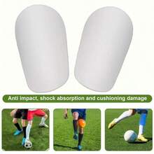 [Professional Shin Guards] Lightweight Professional Soccer Training Shin Guards, 1 Pair | Impact Reduction Buffer Protective Equipment - Blue PET Material, Hand Wash/Dry Clean - Soccer Shin Guards - View 2