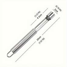 1pc Stainless Steel Fruit Scooper | Multifunctional, Easy To Clean, 430 Stainless Steel Kitchen Tool, Suitable For Apples, Pears, Etc. - Multicolor - View 9