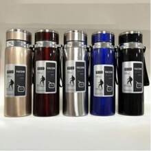 1L/33.81oz Insulated Water Bottle, Keeps Drinks Hot/Cold, Suitable For Water, Tea, Coffee, Vacuum Stainless Steel, Also Can Be Used As A Cup, Essential For Back To School Season - 1000ml - View 3