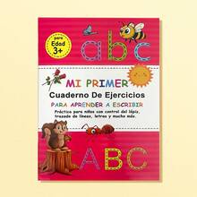 西班牙文字母描紅練習本：32頁ABC手寫練習書，適合3歲以上幼兒學習字母書寫與筆觸控制 - 彩色 - 查看 10