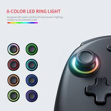 Bộ điều khiển Switch không dây LinYuvo, có đèn nền RGB, nút bắn nhanh một chạm, chức năng macro, cảm biến 6 trục, lập trình phím, tương thích với Switch/Switch OLED/Switch Lite, bao gồm 2 vỏ bọc tay cầm. - Trắng - Xem 6
