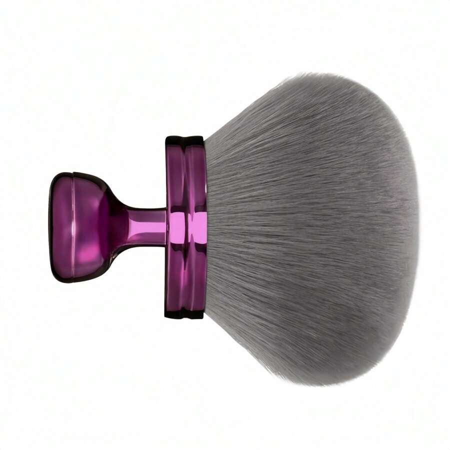 Blend & Blur Extra Large Body Makeup Brush For Self Tanner, Tanning Brush, Self Tan Makeup Applicator, Ultra Soft Kabuki Brush For Body Coverage, With Travel Bag (PURPLE With Travel Bag) - 紫色 - 查看 1