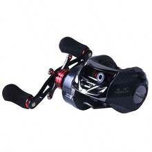 塑料机身双刹车18+1轴承铝合金线杯淡水海水两用渔线轮 - 彩色 - 查看 9