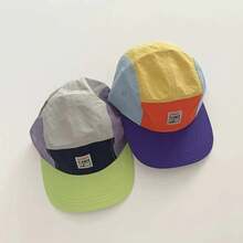Casual Japanese Style-Hop Hats 5 Panel Quick-Drying Flat Brimmed Baseball Cap Breathable Sunscreen Hat Unisex - 紫色 - 查看 1