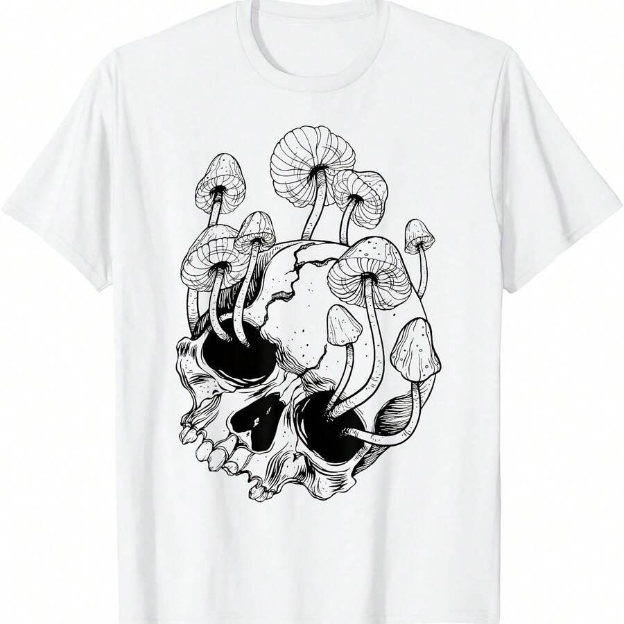 Camiseta de la muerte de los museos de calaveras gigantes - Blanco 1 - Ver 1
