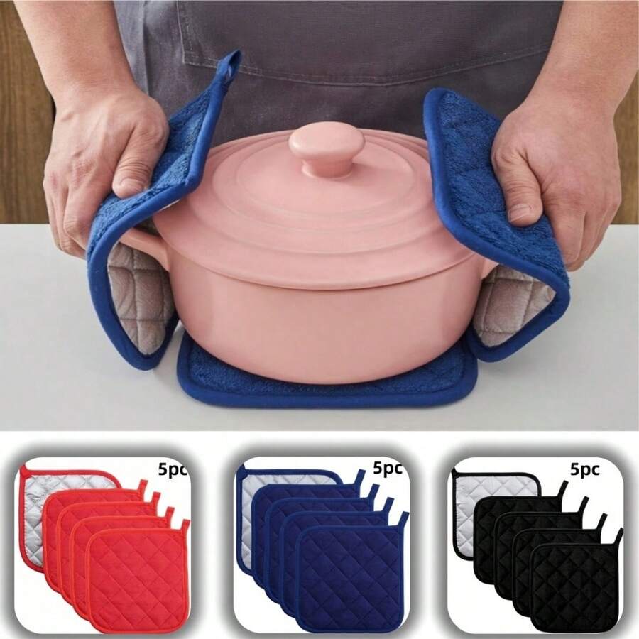 5pcs Kitchen Pot Rack Gap Heat-Resistant Insulation Mat, Heating Pad, Cooking And Baking Tripod, Heat Insulation Rack, Protective Mat, Coaster - Multicolor - View 1