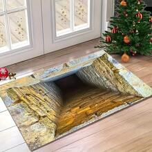 1pc Realistic 2D/3D Optical Illusion Black Hole Crack Floor Mat - Illusion 3D Cave Effect, Durable Easy-Clean Suitable For Indoor/Outdoor Use, Modern Optical Illusion For Home Entrance,,, Bedroom - Low- Fiber Design For Birthday Anniversaries, Valentine's Day, Thanksgiving, Christmas, Halloween, Wedding, New Year Gifts.Ideal Gifts For Her, Him, Family Members, Boyfriends, Girlfriends, Fathers, Mothers, Lovers, Daughters, Sons, Grandfathers, Grandmothers, Friends, Classmates, And Pets.Suitable For Car, Bedroom, Living Room, Office, Bedroom Decor, Indoor And Outdoor Decorative Mat, Fall Decor, Fall Decorations For Home, Christmas Party Theme Mat, Christmas Decor, Office Decoration. - 亮色6 - 查看 5