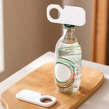 1/2pcs Magnetic 3-In-1 Can Opener, Bottle Opener, Easy Pull Tab Opener, Household Beer, Beverage, Can Opener - White - View 10