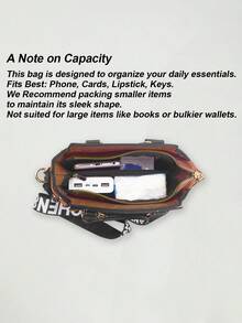 Women Fashion Handbags Top Handle Shoulder Bag Wallet Classic Vintage PU Leather Shoulder Bag Casual Crossbody Bags For Valentine's Day Use - 棕色 - 查看 8