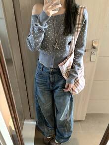 Women Cardigans - màu xám đá phiến - Xem 6