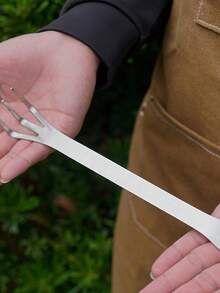 1pc Stainless Steel Bonsai Rake Set, Hand Rake Soil Tamper Bud Pick Tool, Handmade Bonsai Making Tools For Soil Loosening, Home Gardening Bonsai Care - Garden Rake - View 5