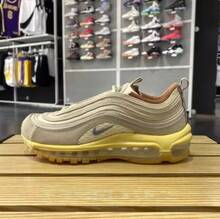 Nike Zapatillas de running para mujer AIR MAX 97, zapatillas casuales acolchadas de pana rosa y verde - Verde pastel - Ver 4