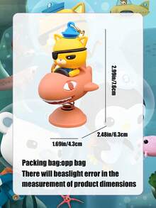 Figur Mobil Ritme Pasukan Bawah Air OCTONAUTS Mainan Anak Gantungan Kunci Aksesori Tas Sekolah Hadiah Liontin PVC Hadiah Tas Sekolah Siswa Figur Mobil Konsol Tengah Kuda Gemerincing Barang Dekoratif Dekorasi Gantung - MultiWarna - View 3