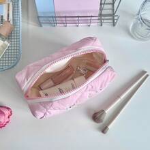 Túi đựng mỹ phẩm/đồ trang điểm hình nơ dễ thương dành cho nữ, dung tích lớn, đựng bút chì, đồ dùng văn phòng phẩm, đồ dùng học tập cho học sinh. - Nhiều màu - Xem 6