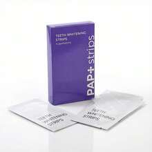 PAP+ Dry Teeth Whitening Strips No Gel Residue Sensitivity-Free Formula Enamel  Mint Fresh Whitener For Coffee Tea Stains Removal 14 Treatments - 打條 - 查看 5