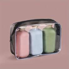 3pcs Refillable Travel Bottles Set, Shampoo, Body Wash, Lotion Containers - Multicolor - View 13