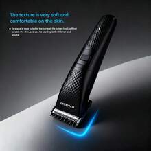 HYUNDAI 现代男士电动剃须刀和身体修剪器，陶瓷刀片，IPX6级防水，USB-C快速充电 - 灰色 - 查看 3