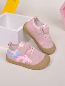 新款婴幼儿帆布鞋，软底男女童运动鞋，防滑运动鞋，舒适百搭，春夏秋季均适用 - 粉色 - 查看 12