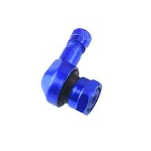 Para piezas de llanta, 1 Uds., vástagos de válvula de motocicleta, llanta, ángulo de 90 grados, válvula de aleación de aluminio, tapas de válvula sin cámara para neumático de rueda QBFJ - Negro - Ver 9