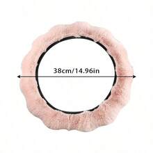 1pc No Lining Bubble Fur Steering Wheel Cover, Wool Fur Hand Wrap, Warm Universal Autumn & Winter Car Steering Wheel Cover, Steering Wheel Cover, Steering Wheel Cover, Auto Accessories, Steering Wheel Cover - Wave - View 11